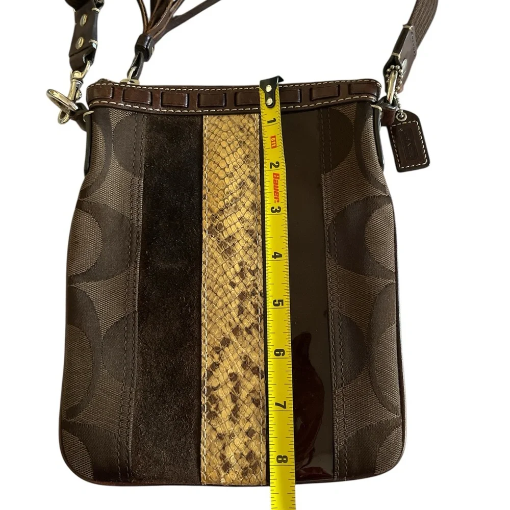 Vintage Coach Hampton Python Swingpack Crossbody - EUC